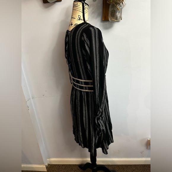 Tunic dress midi v neck a lined whimsical goth dark fairy dreamy - Picture 4 of 11